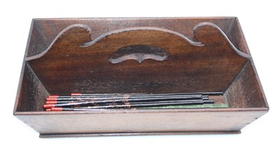 Lot 116 - A 19th century mahogany cutlery tray, w.36cm