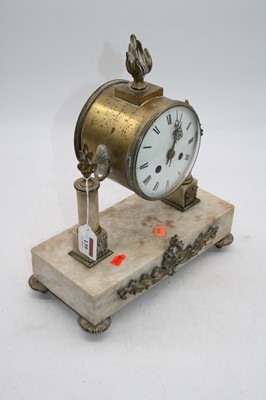 Lot 139 - A 19th century French eight-day mantel clock,...