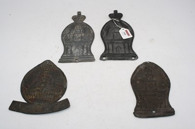 Lot 144 - A collection of four 19th century lead Royal...