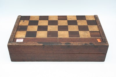 Lot 147 - A 19th century mahogany cased games compendium,...