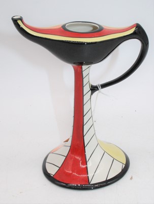 Lot 149 - A Lorna Bailey vase, in the form of a lamp,...