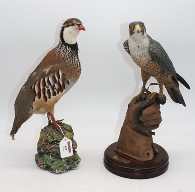 Lot 69 - A taxidermy partridge, height 36cm, together...