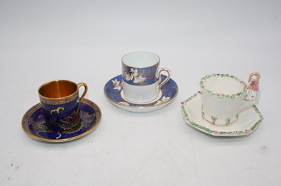 Lot 81 - A box of various coffee cans and saucers to...