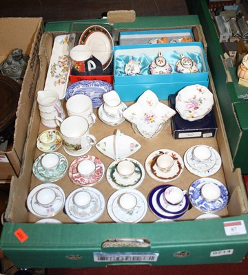 Lot 87 - A box of miniature ceramics to include...