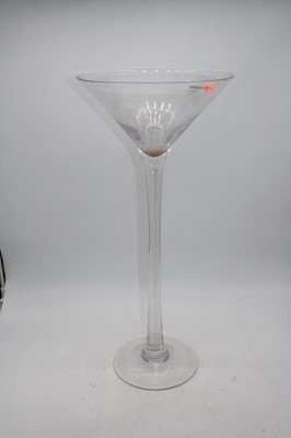 Lot 629 - An oversized Martini glass, h.60cm