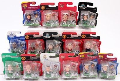 Lot 1879 - 15 various carded soccer stars action figures,...