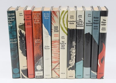 Lot 569 - Jules Verne: a collection of volumes all being...