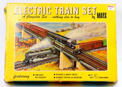 Lot 247 - Marx Toys USA Trainset 41821 comprising twin...