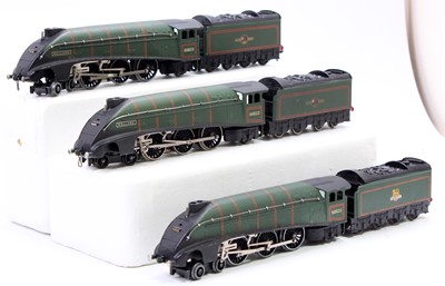 Lot 552 - Three Hornby-Dublo 3-rail A4 locos & tenders,...