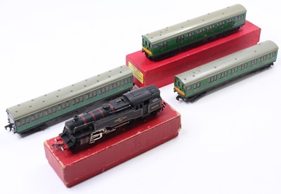 Lot 554 - Hornby Dublo 2-rail EMU & 2-6-4 tank locos:...