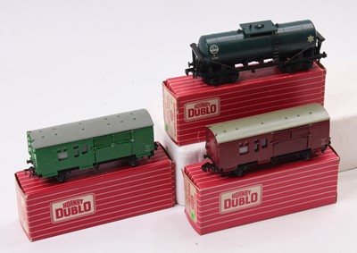 Lot 558 - Three Hornby-Dublo goods wagons, for 2/3 rail...