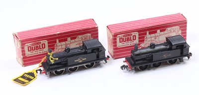 Lot 566 - Two Hornby-Dublo 2206, 2-rail 0-6-0 tank locos,...