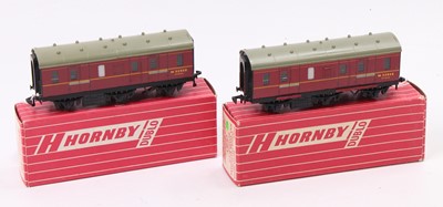 Lot 574 - Two 4076 Hornby-Dublo 6-wheeled passenger...