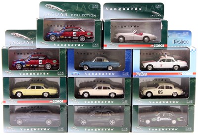 Lot 911 - 11 boxed Corgi and Lledo Vanguards 1/43rd...