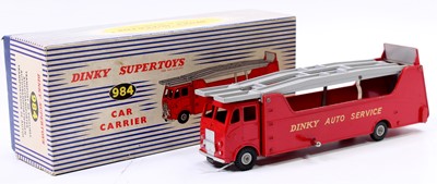 Lot 1118 - Dinky Toys No. 984 Car Carrier, red body with...