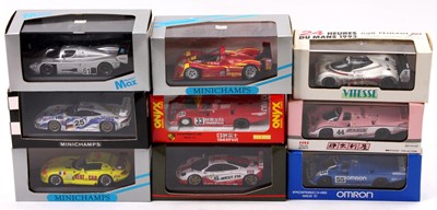 Lot 930 - A collection of 9 Minichamps, Onyx, and...