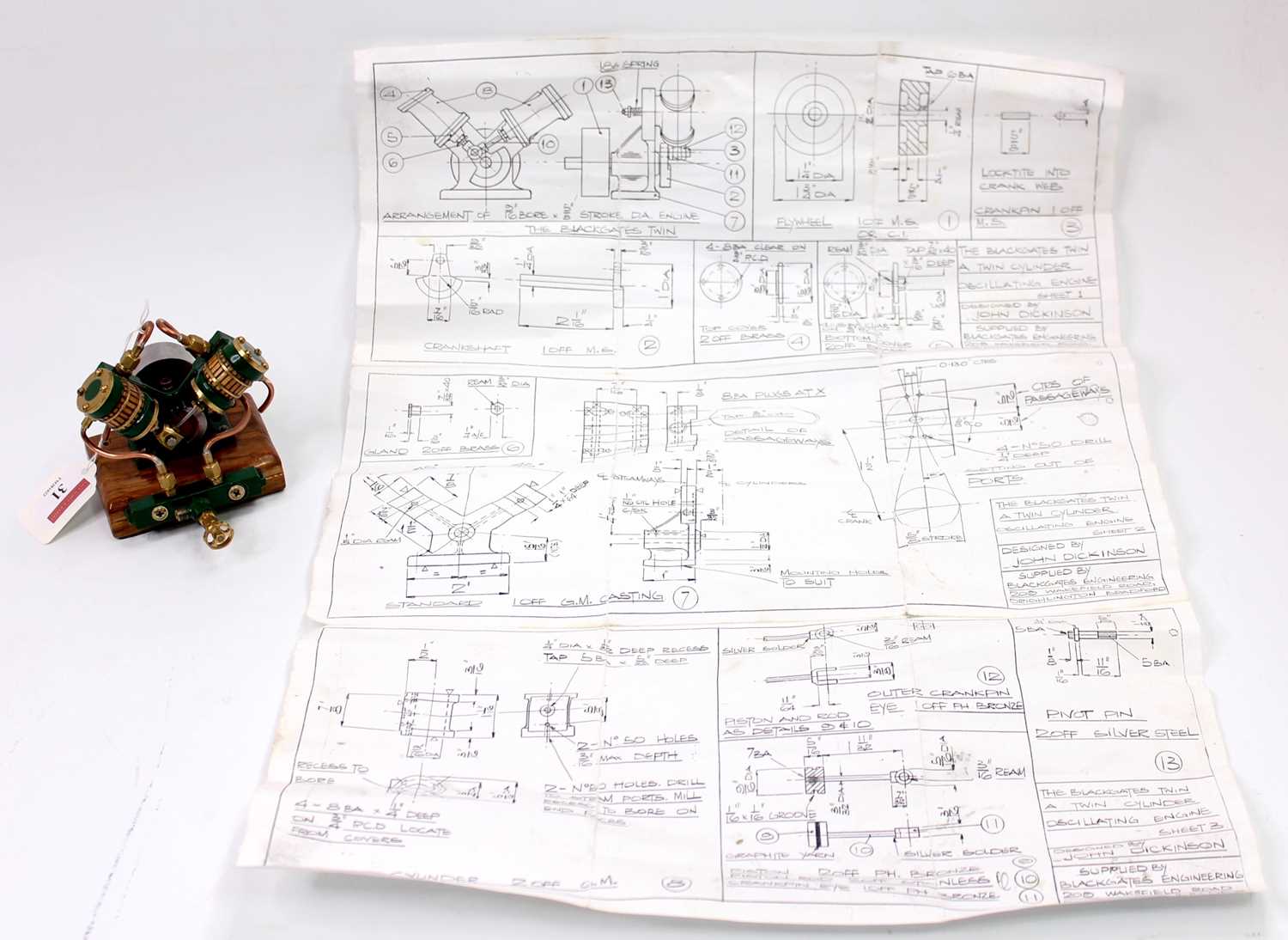 Lot 2 - Blackgates Engineering by John Dickinson Twin...