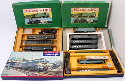 Lot 798 - 3 boxed HOrnby acHO OO Gauge Sets comprising 1....