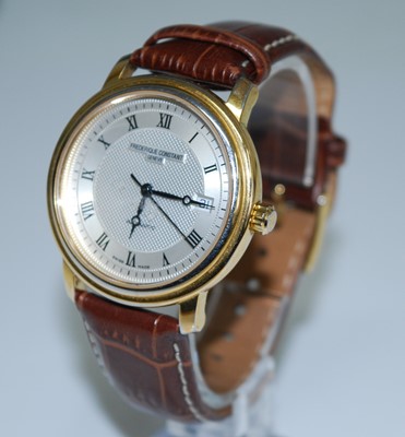 Lot 2578 - A yellow metal Frederique Constant automatic...