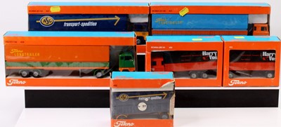 Lot 1621 - A collection of boxed Tekno Trucks, with...