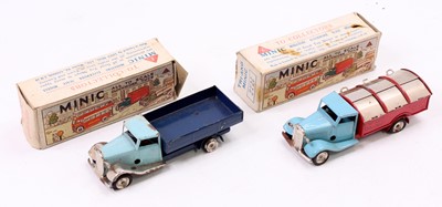 Lot 1904 - Triang Minic tinplate clockwork group of 2...