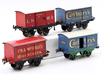 Lot 271 - Four Hornby 4-wheel wagons: 1933-5 Cadbury’s...