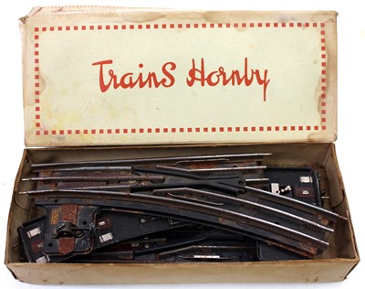 Lot 280 - Trains Hornby (French) three solid base points...