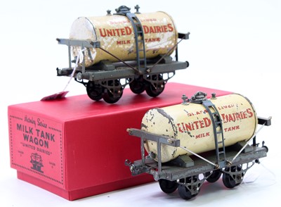 Lot 288 - Two 1929-30 United Dairies Hornby Milk Tank...