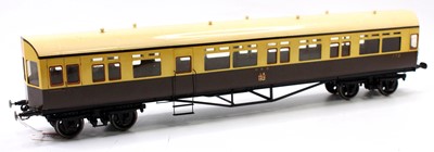 Lot 198 - 10 mm scale GWR Auto Coach No.170 made by...