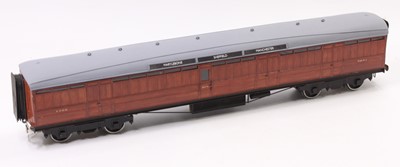 Lot 305 - 10 mm scale LNER full brake, wooden...