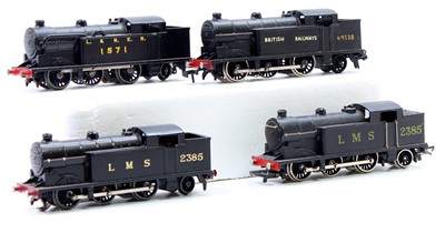 Lot 664 - Four Hornby-Dublo/Wrenn 0-6-2 tank locos, all...