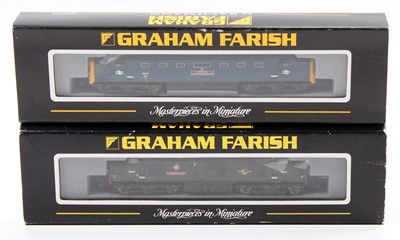 Lot 687 - Two N gauge Farish by Bachmann diesel locos:...