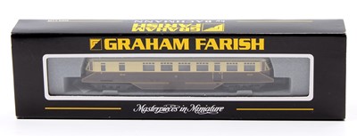 Lot 688 - N gauge Farish by Bachmann 371-626 GWR railcar,...