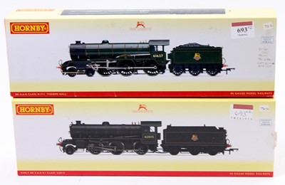 Lot 693 - Two Hornby locos & tenders both DCC ready:...