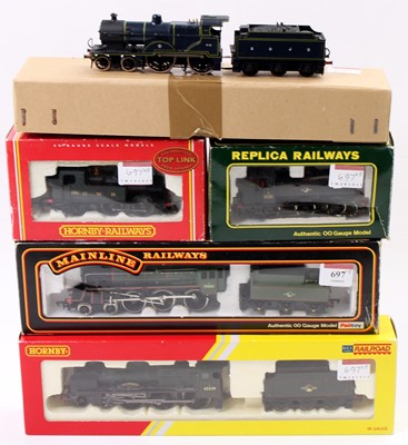 Lot 697 - Five locos: R3154 Patriot No.45539...