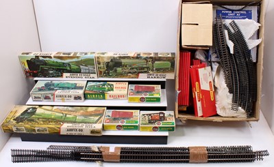 Lot 741 - Two boxes of various mixed 00 gauge track,...