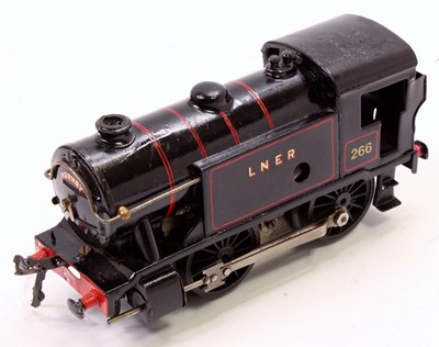 Lot 393 - Clockwork bodied totally repainted Hornby E120...