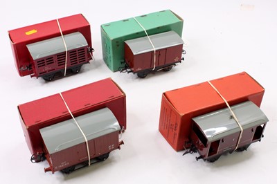 Lot 324 - Four Hornby 4-wheel goods wagons: 1957-69...