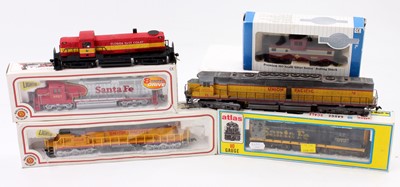 Lot 704 - Six American items: Bachmann H0 Co-Co diesel...