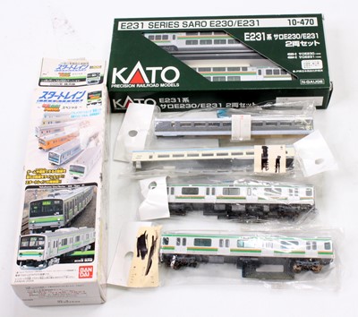 Lot 758 - Kato N gauge Japanese items: E231 series Saro...