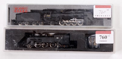 Lot 760 - Two N gauge Japanese steam outline locos, both...