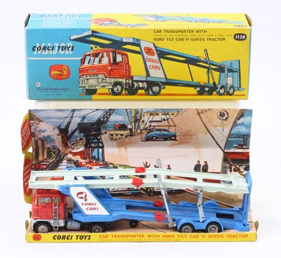 Lot 1359 - Corgi Toys 1138 Car Transporter with Ford Tilt...