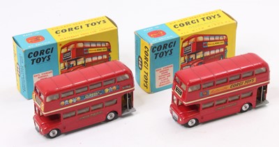 Lot 1361 - 2 Corgi Toys No. 468 Routemaster London Buses,...