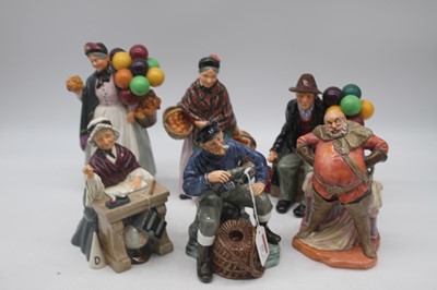 Lot 52 - A collection of six Royal Doulton figures to...