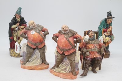 Lot 73 - A collection of five Royal Doulton figures to...