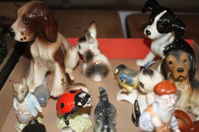 Lot 82 - A collection of various animal figures to...