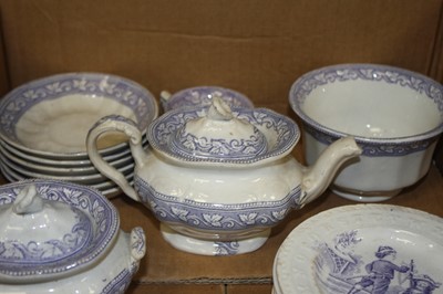 Lot 89 - A Victorian child's part tea and dinner...