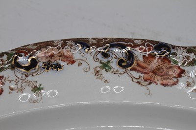 Lot 109 - A Victorian Booths semi-porcelain meat dish in...