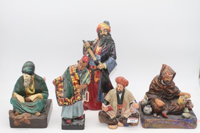 Lot 115 - A collection of five Royal Doulton figures to...