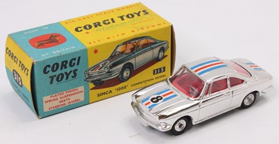 Lot 1366 - Corgi Toys No. 315 Simca 1000 Competition...